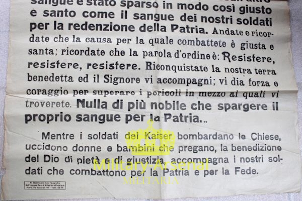 WWI Manifesto truppe in partenza per il fronte Parma | Military Arsenal