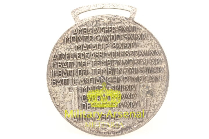 Médaille En Argent "Brigata Lecce 1917 Slovenia" - Quota 376 Ca' Folina - Diamètre 25mm, 6.76g - État BB