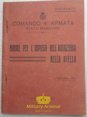 Manuale Artiglieria 1917 | Military Arsenal
