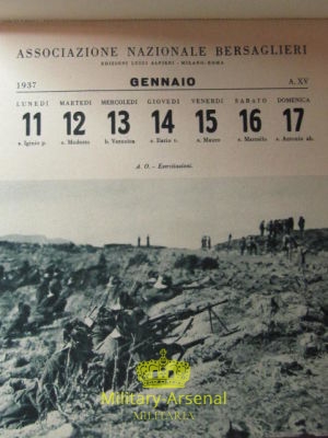 Bersaglieri calendario 1937 | Military Arsenal