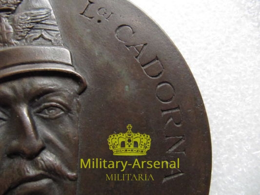 WWI Generale Luigi Cadorna placca in bronzo | Military Arsenal