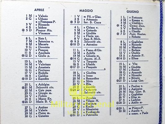 Regia Marina Calendario Incrociatore Attendolo 1942 | Military Arsenal
