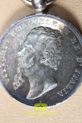 Regno d'Italia medaglia Guerra per L' Indipendenza con foto 1866 | Military Arsenal